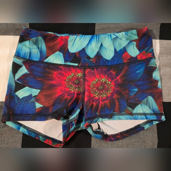 Fleo Floral Print Athletic Shorts - Picture 1 of 5